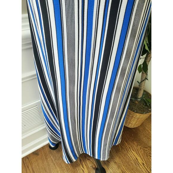 K. Jordan Women's Multicolor Polyester Sleeveless Round Neck Long Maxi Dress L - Picture 4 of 11